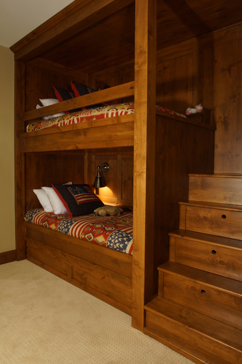 Bunk Beds with Decorative Pillows